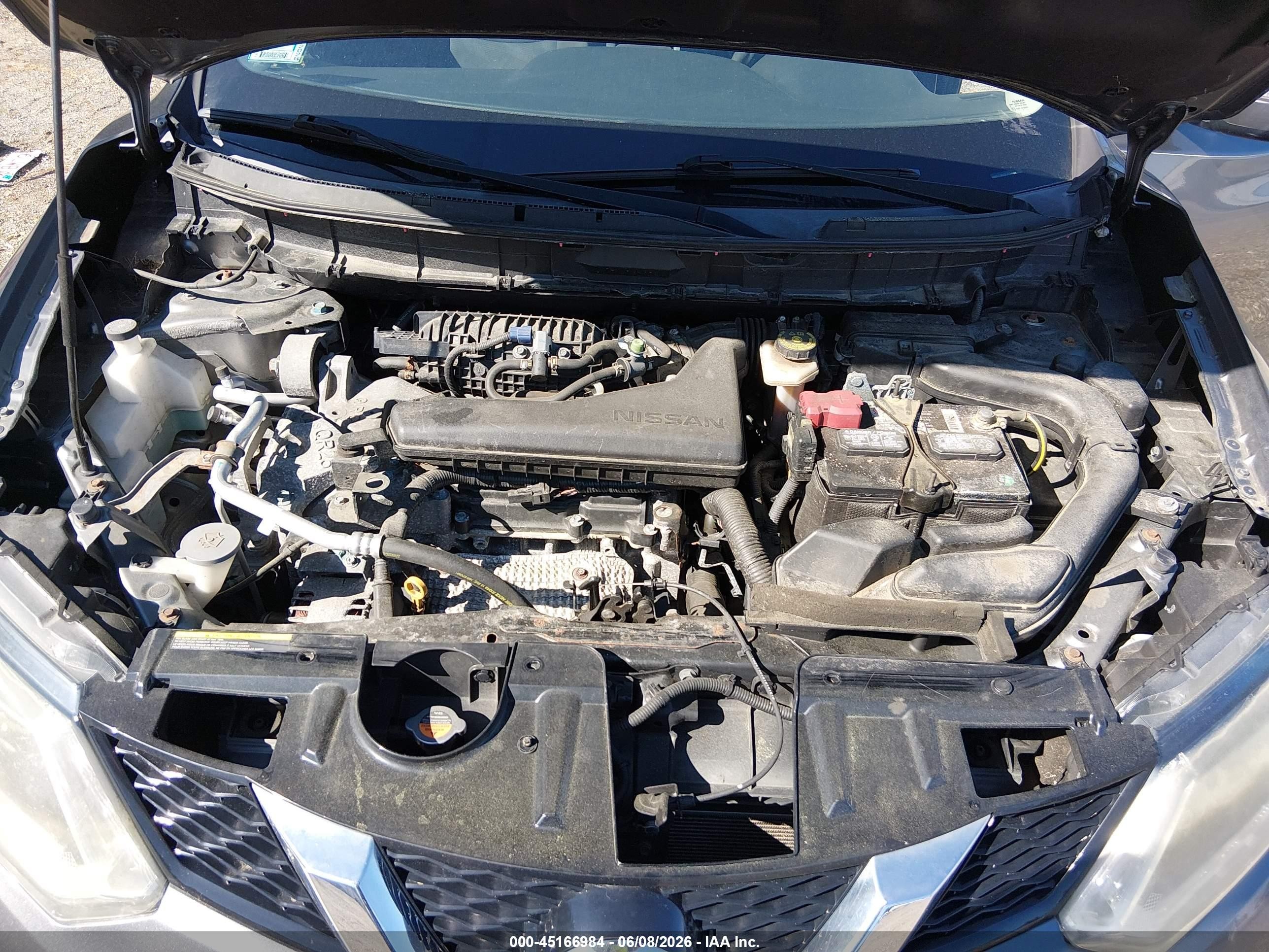 2015 Nissan Rogue S Gray vin: KNMAT2MV8FP541004