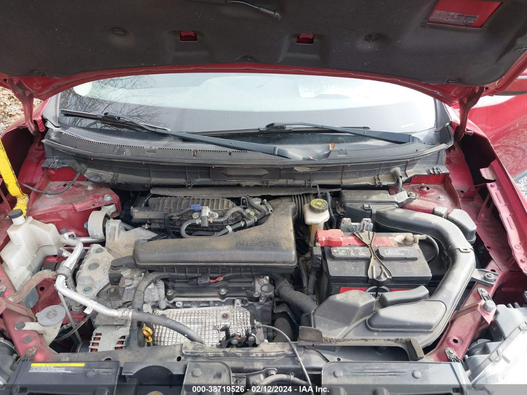 2015 Nissan Rogue Sv Red vin: KNMAT2MV8FP543884