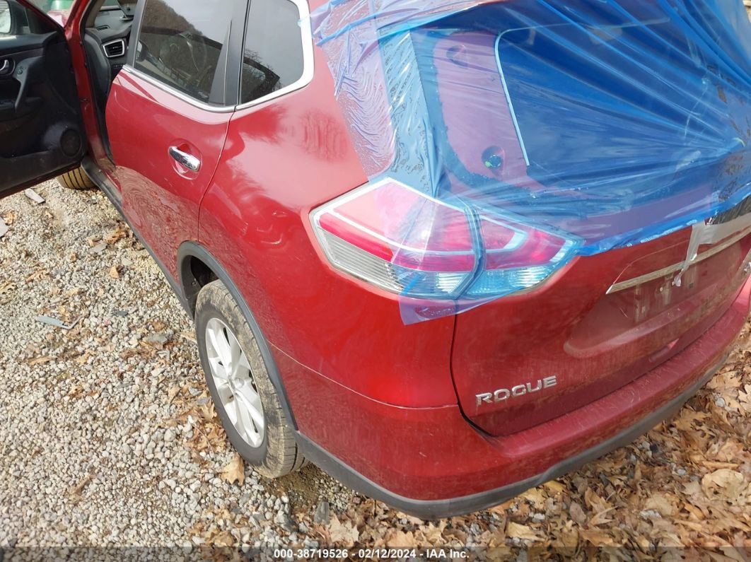 2015 Nissan Rogue Sv Red vin: KNMAT2MV8FP543884