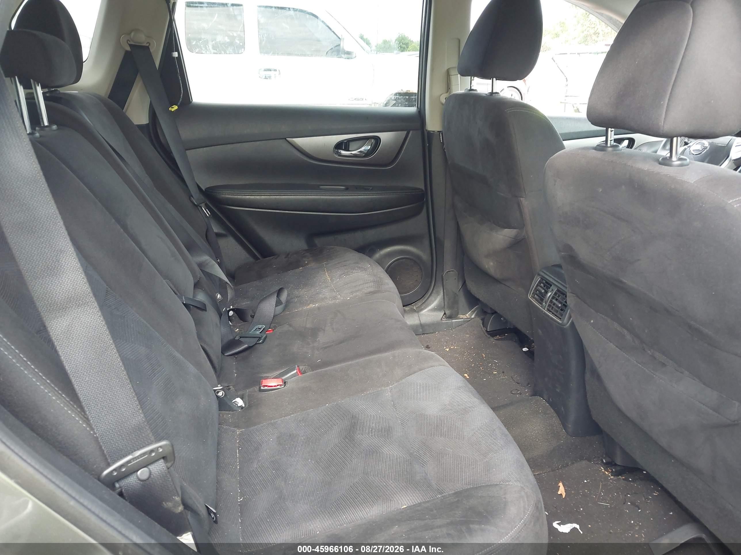2015 Nissan Rogue Sv Серый vin: KNMAT2MV8FP546218