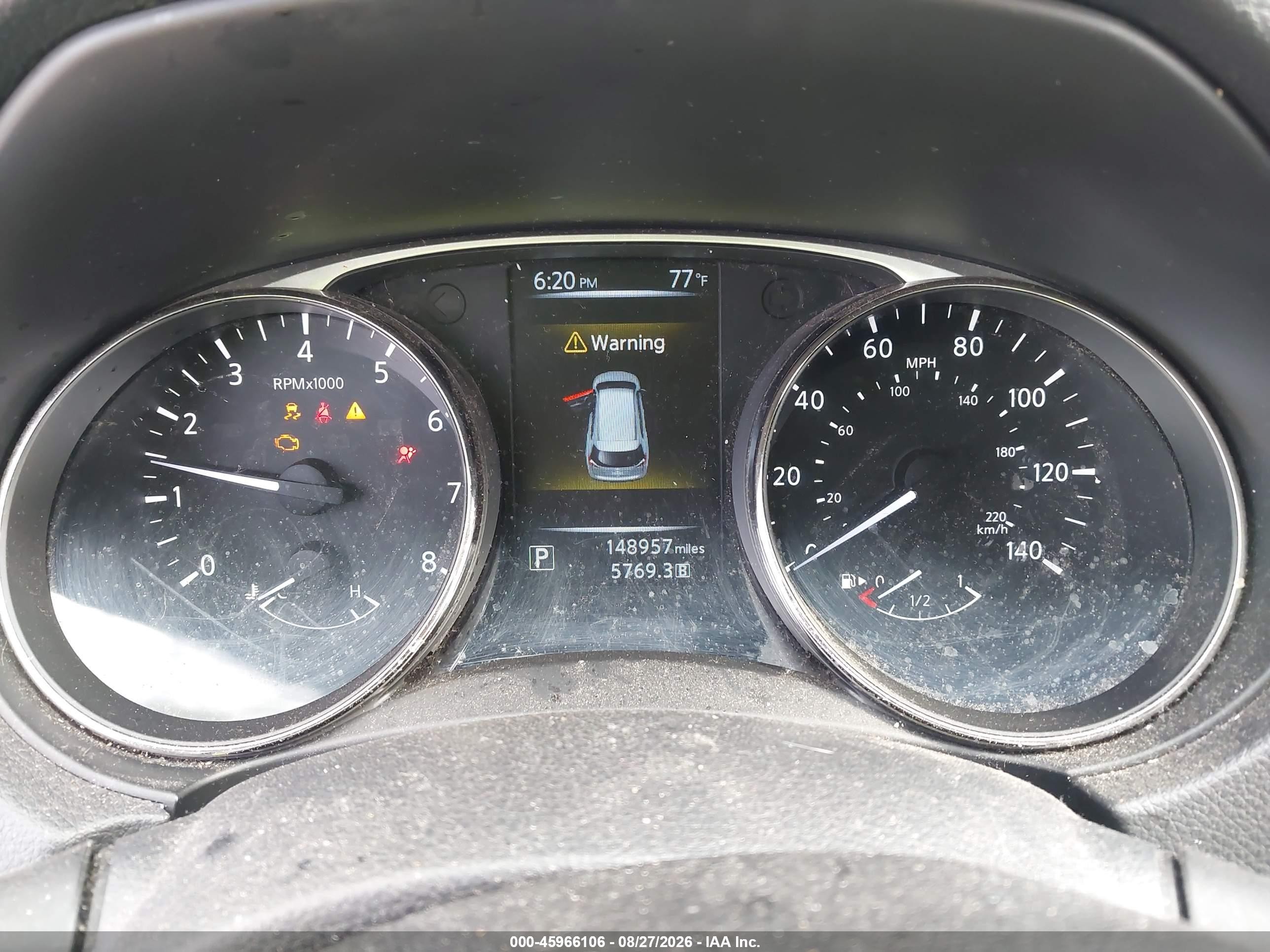2015 Nissan Rogue Sv Серый vin: KNMAT2MV8FP546218