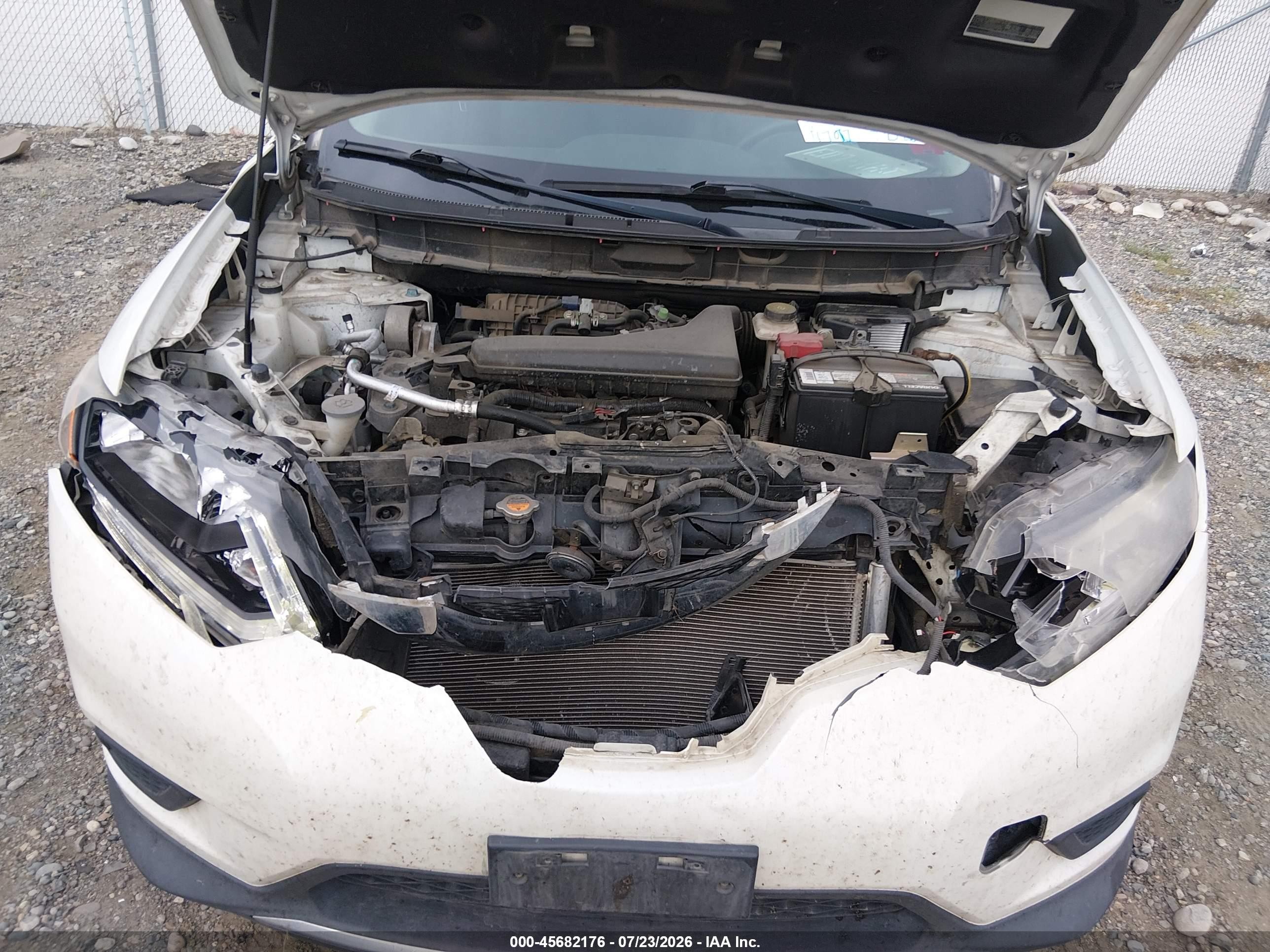 2015 Nissan Rogue Sv White vin: KNMAT2MV8FP552553