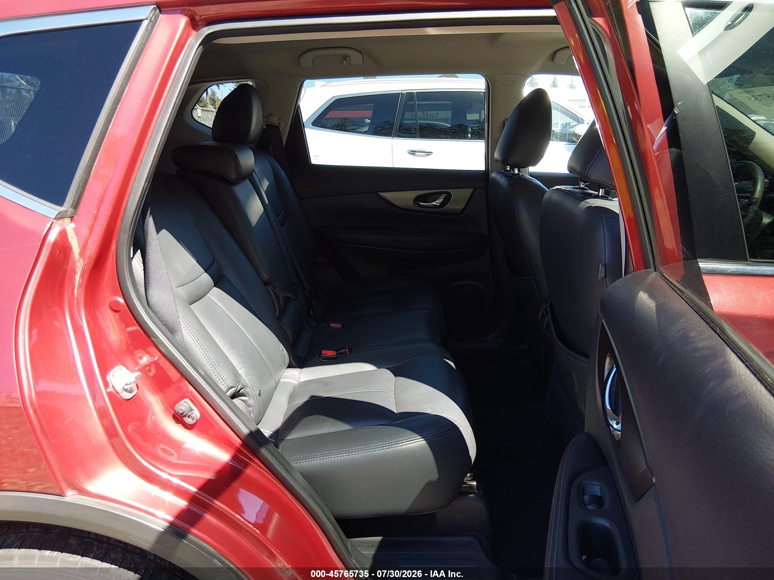 2015 Nissan Rogue Sv Red vin: KNMAT2MV8FP552956