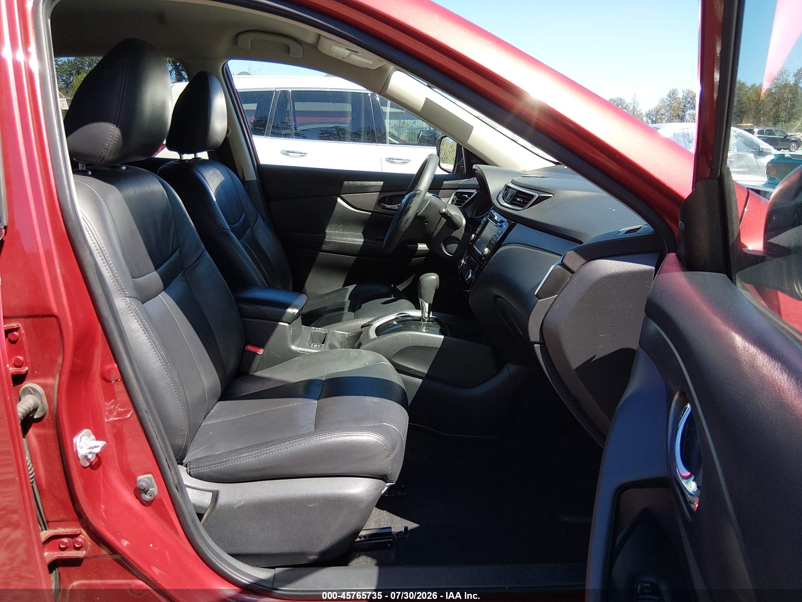 2015 Nissan Rogue Sv Red vin: KNMAT2MV8FP552956