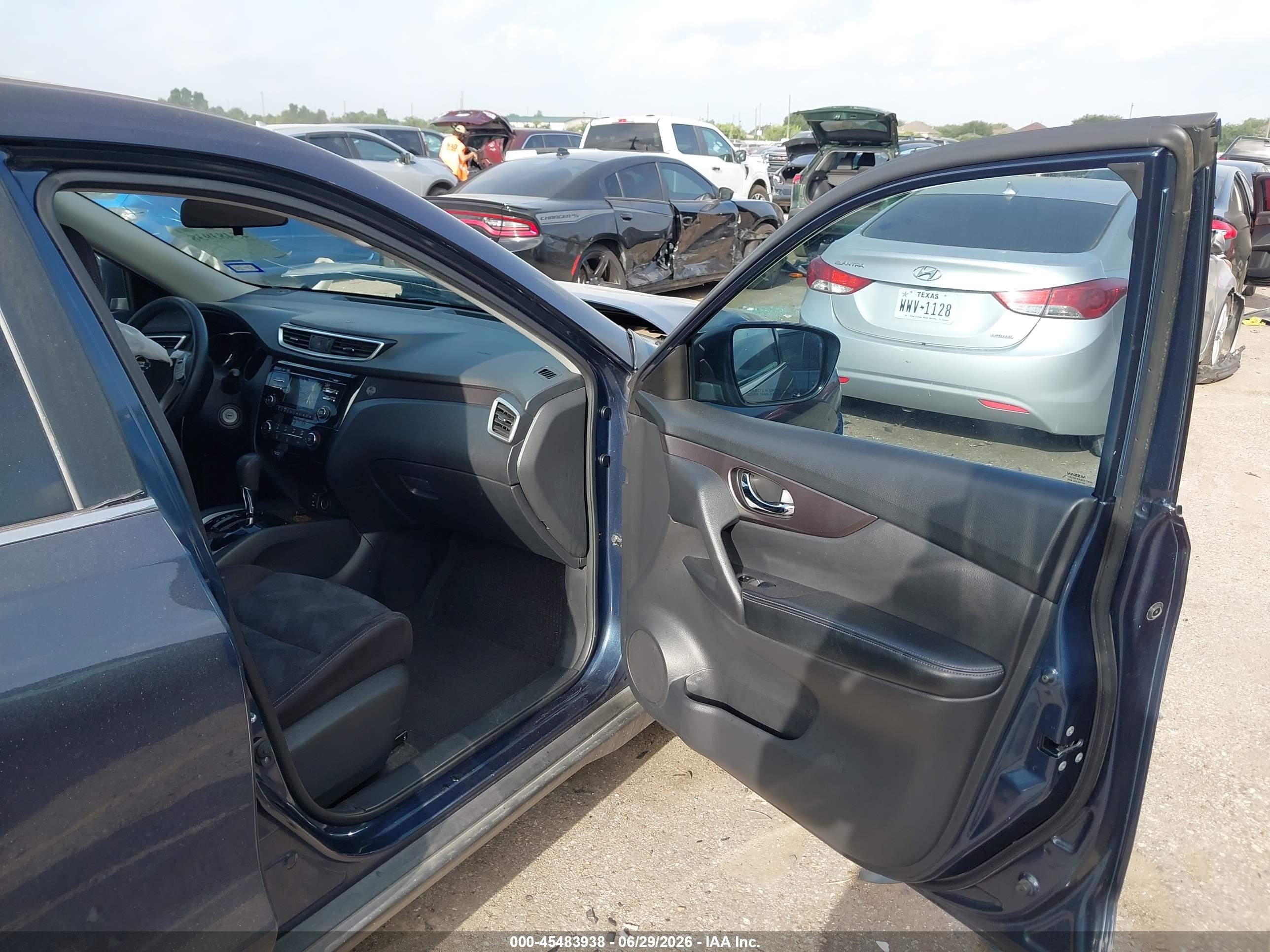 2015 Nissan Rogue S/sl/sv Blue vin: KNMAT2MV8FP553086
