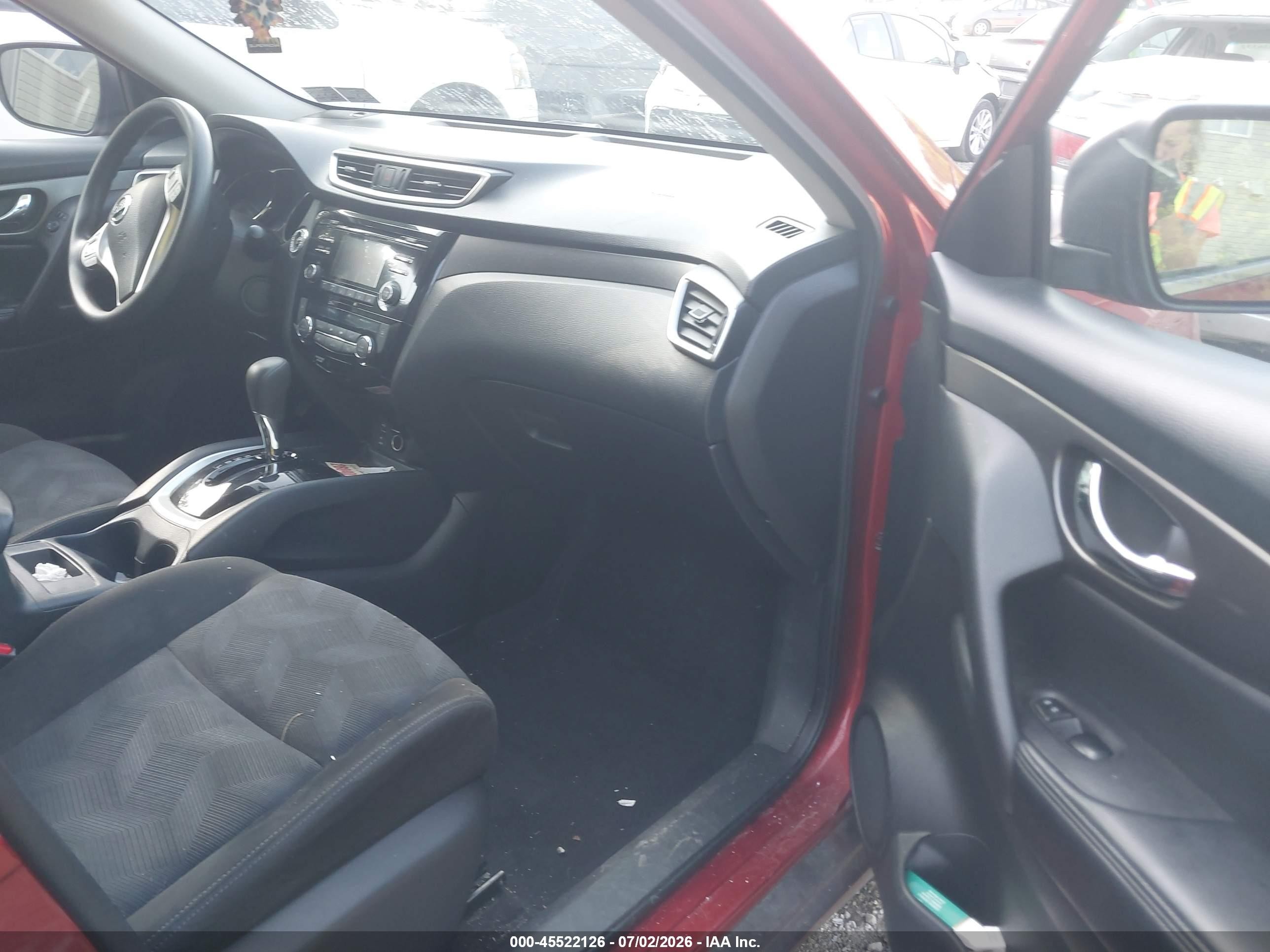 2015 Nissan Rogue Sv Красный vin: KNMAT2MV8FP556215