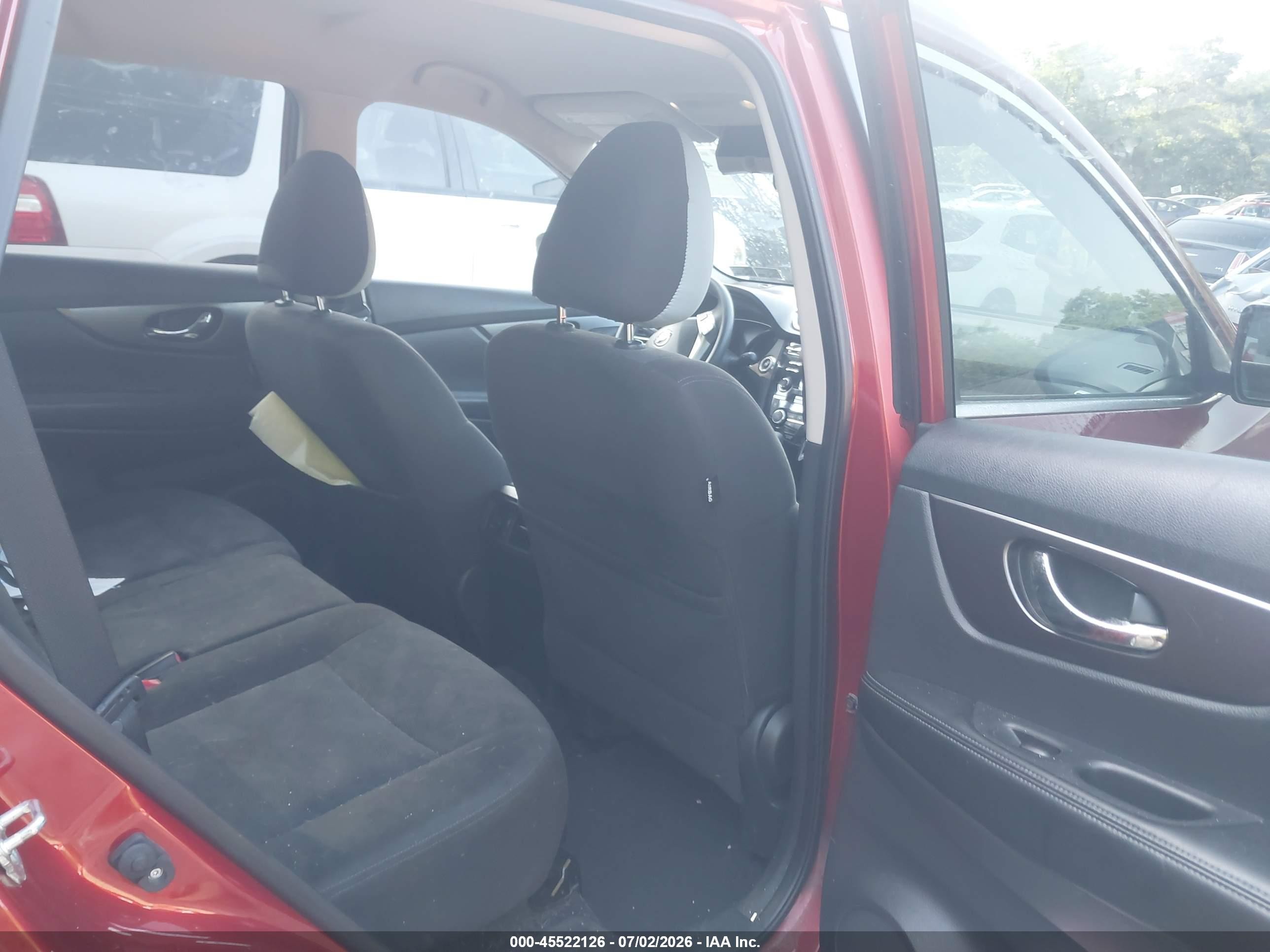 2015 Nissan Rogue Sv Красный vin: KNMAT2MV8FP556215