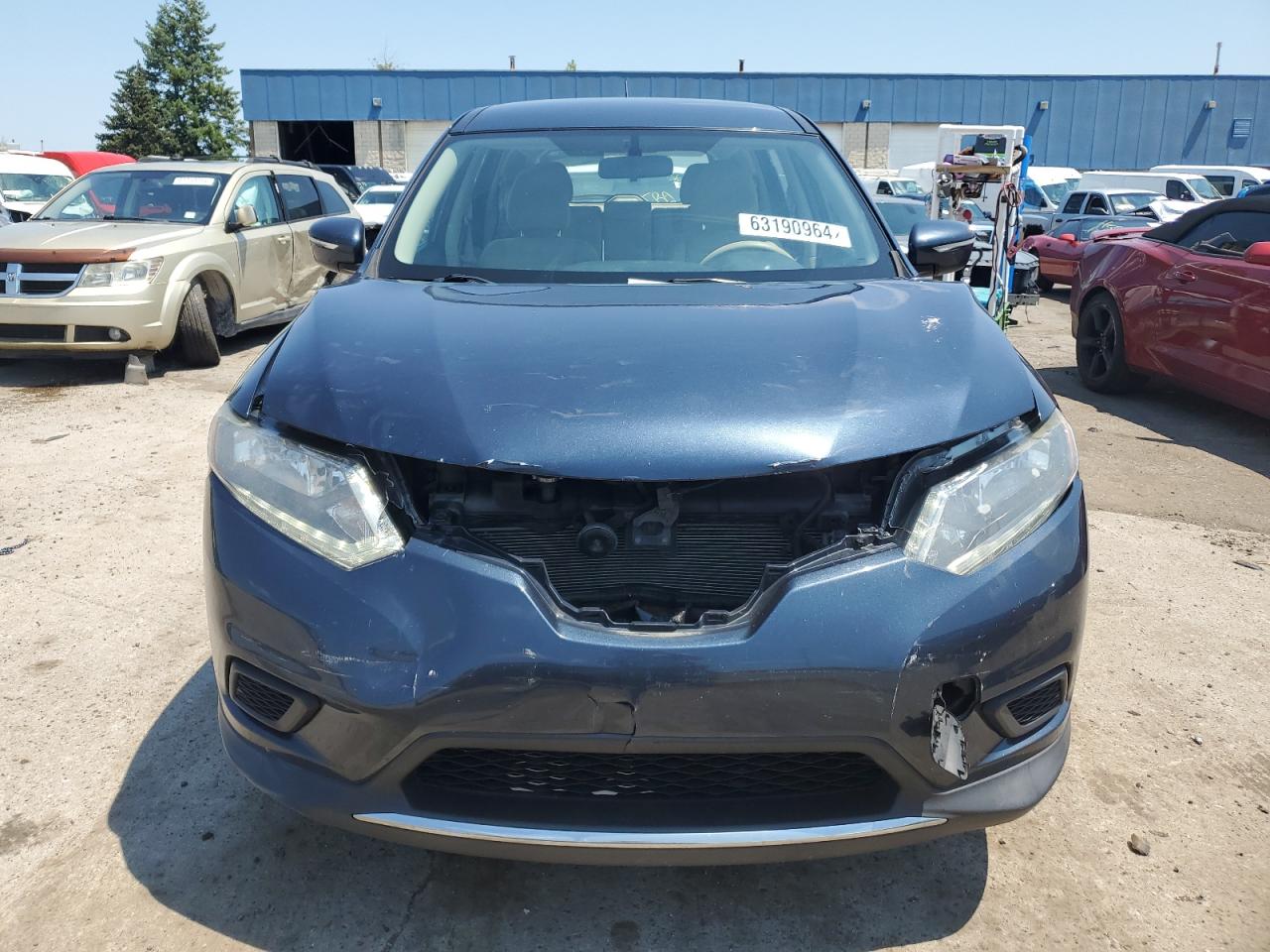 2015 Nissan Rogue S Blue vin: KNMAT2MV8FP563293