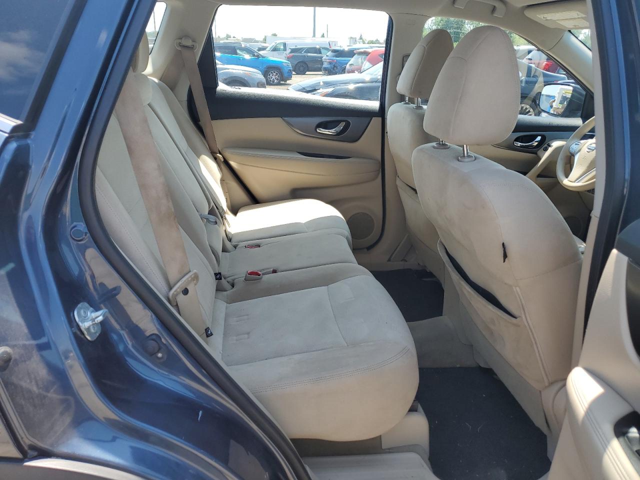 2015 Nissan Rogue S Blue vin: KNMAT2MV8FP563293