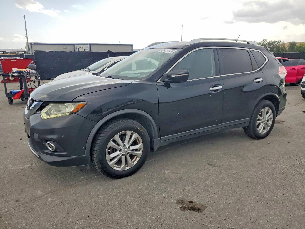 2015 Nissan Rogue Sv Black vin: KNMAT2MV8FP564430