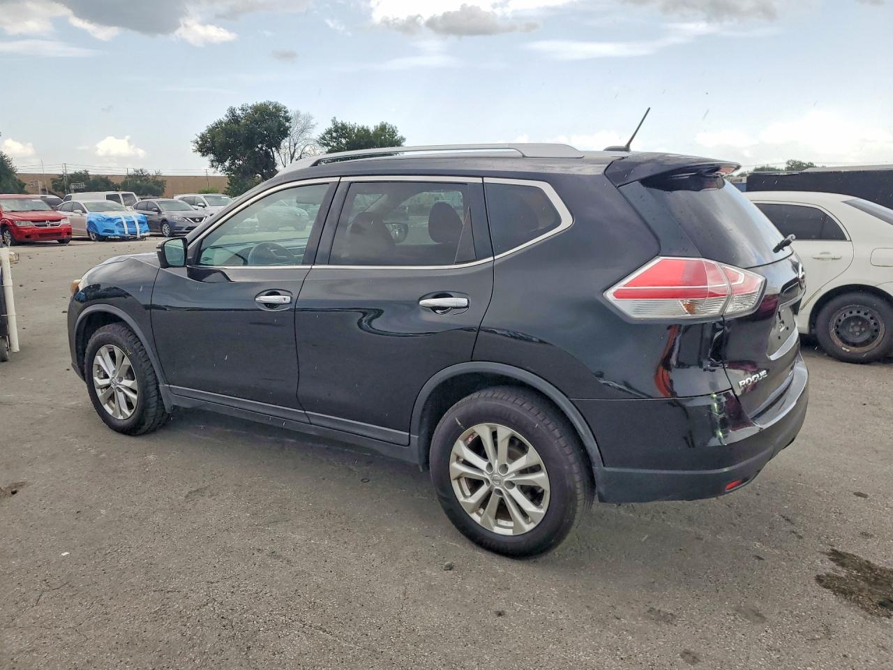 2015 Nissan Rogue Sv Black vin: KNMAT2MV8FP564430