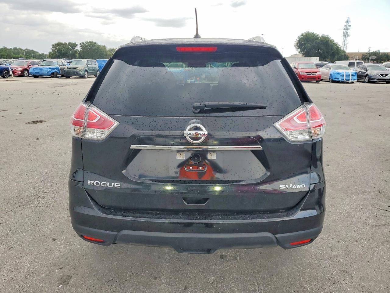 2015 Nissan Rogue Sv Black vin: KNMAT2MV8FP564430