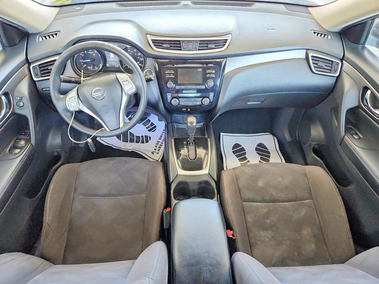 2015 Nissan Rogue Sv Черный vin: KNMAT2MV8FP568400