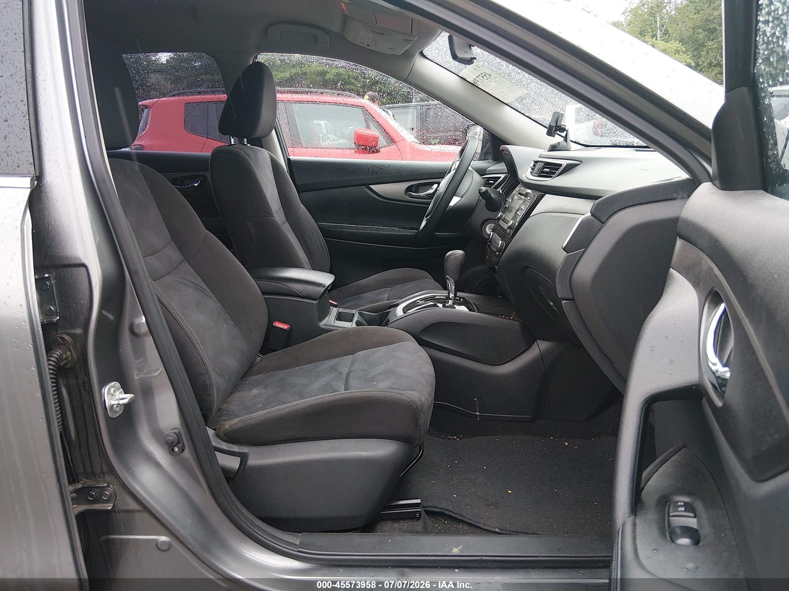 2015 Nissan Rogue S Gray vin: KNMAT2MV8FP572284