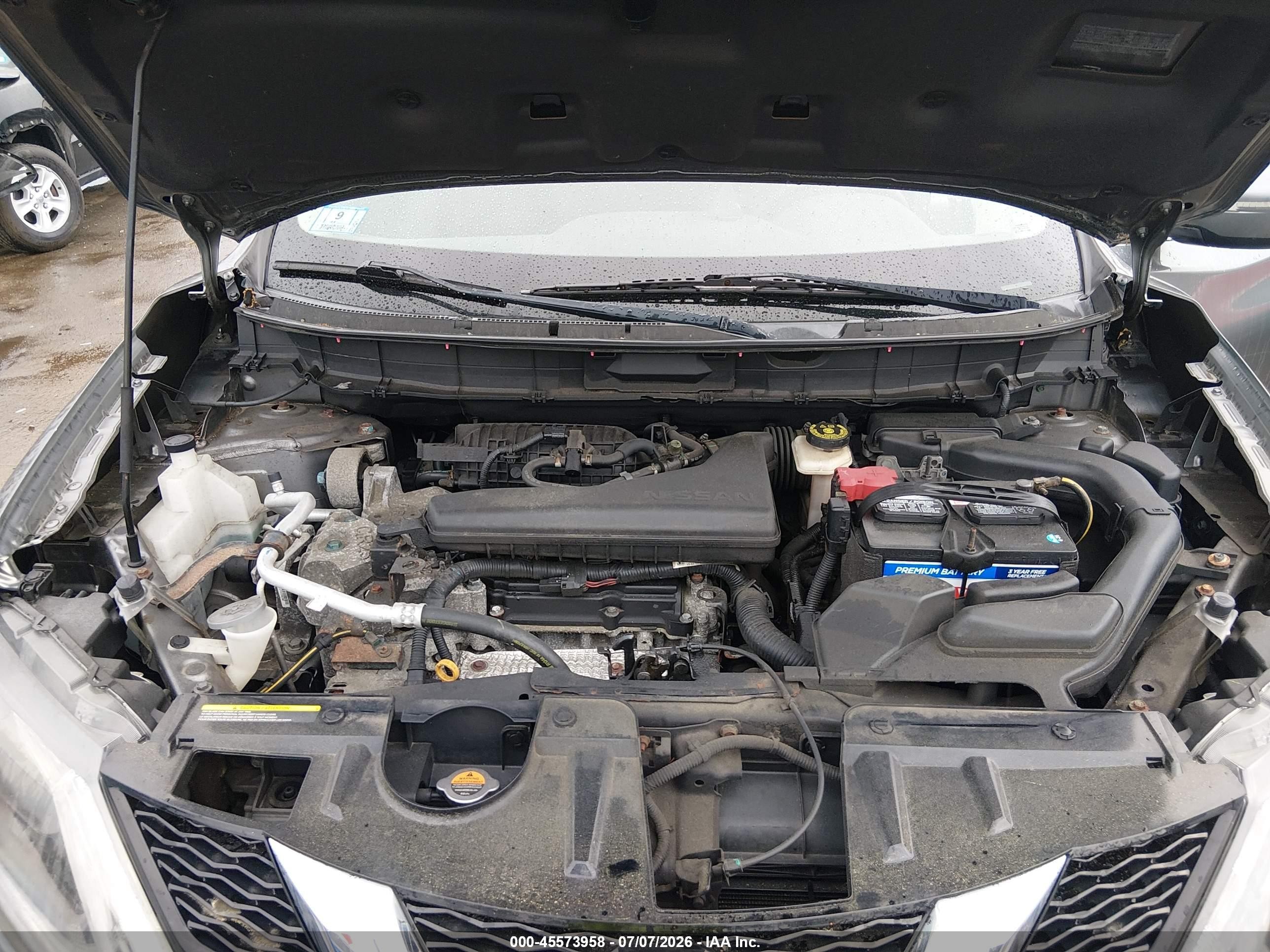 2015 Nissan Rogue S Gray vin: KNMAT2MV8FP572284