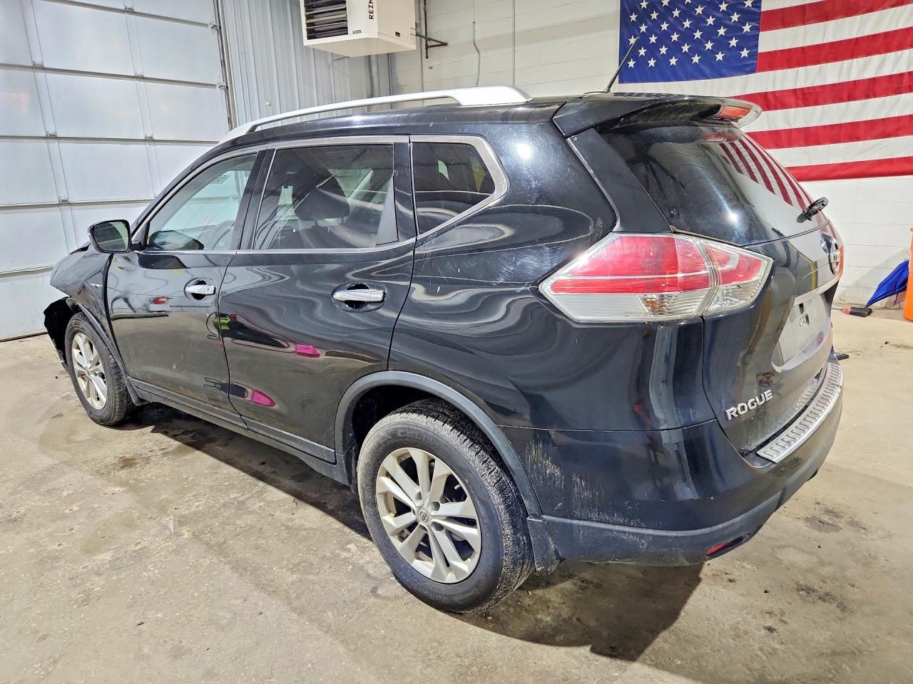 2015 Nissan Rogue Sv Black vin: KNMAT2MV8FP581101