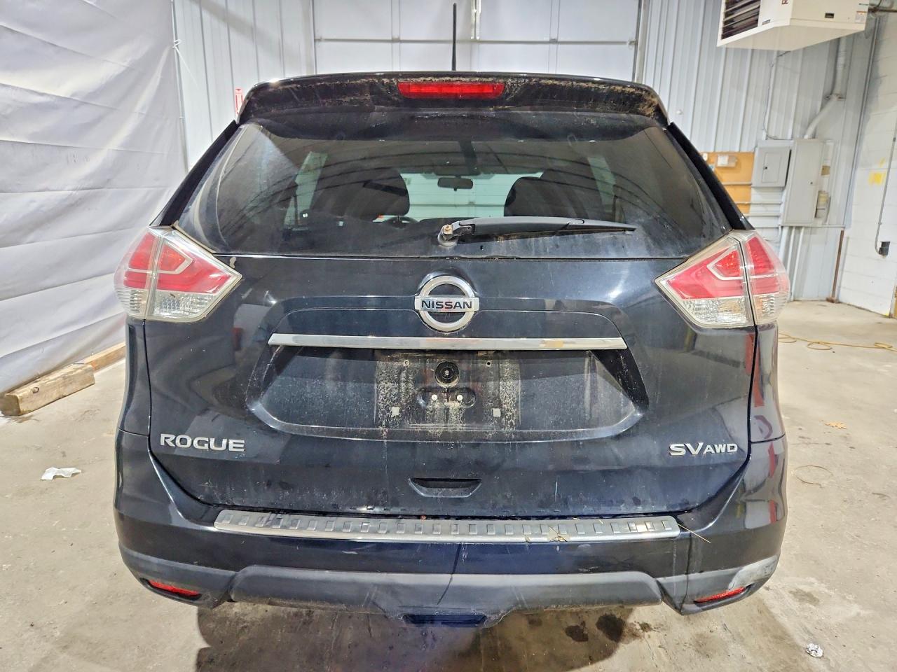 2015 Nissan Rogue Sv Black vin: KNMAT2MV8FP581101