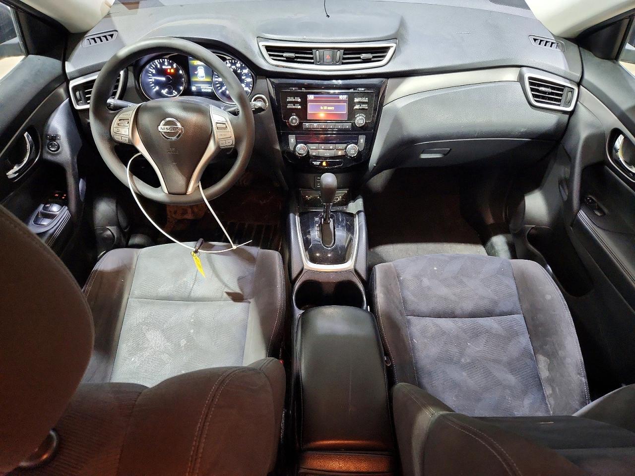 2015 Nissan Rogue Sv Black vin: KNMAT2MV8FP581101