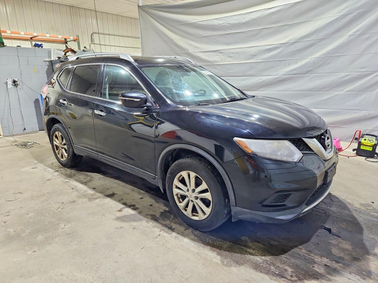 2015 Nissan Rogue Sv Black vin: KNMAT2MV8FP581101