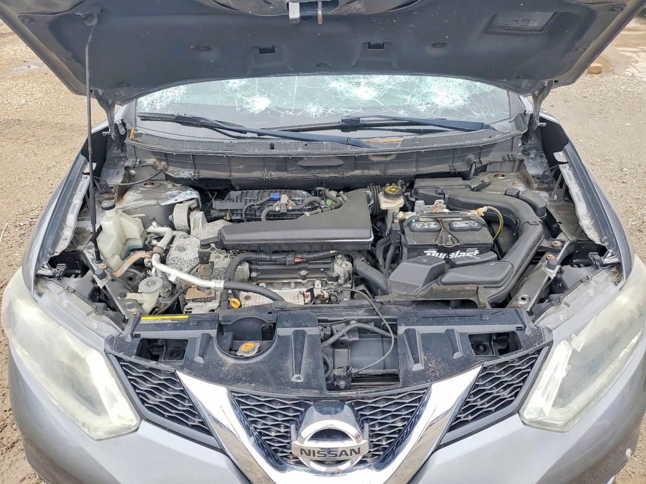 2015 Nissan Rogue S Gray vin: KNMAT2MV8FP584984
