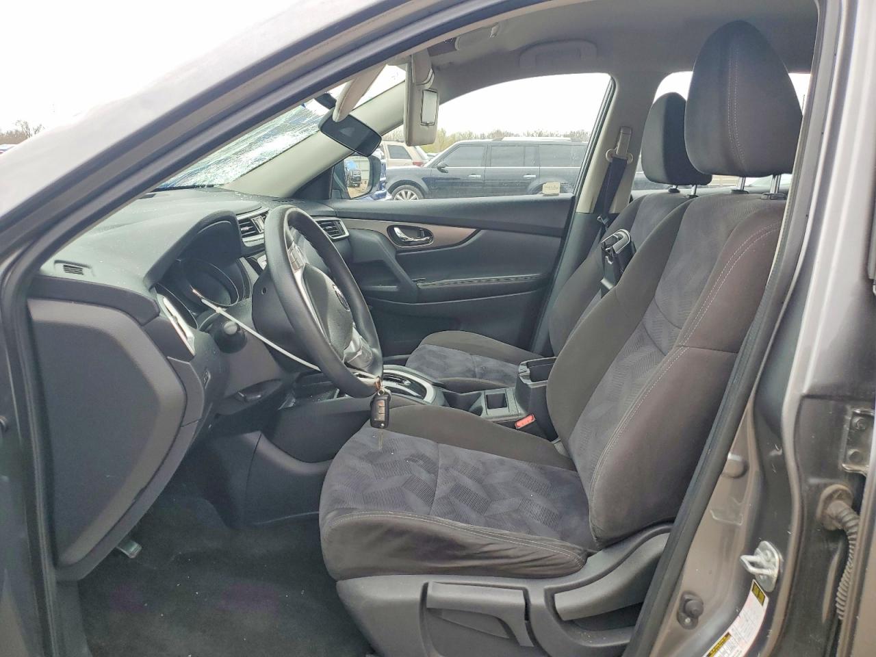 2015 Nissan Rogue S Gray vin: KNMAT2MV8FP584984