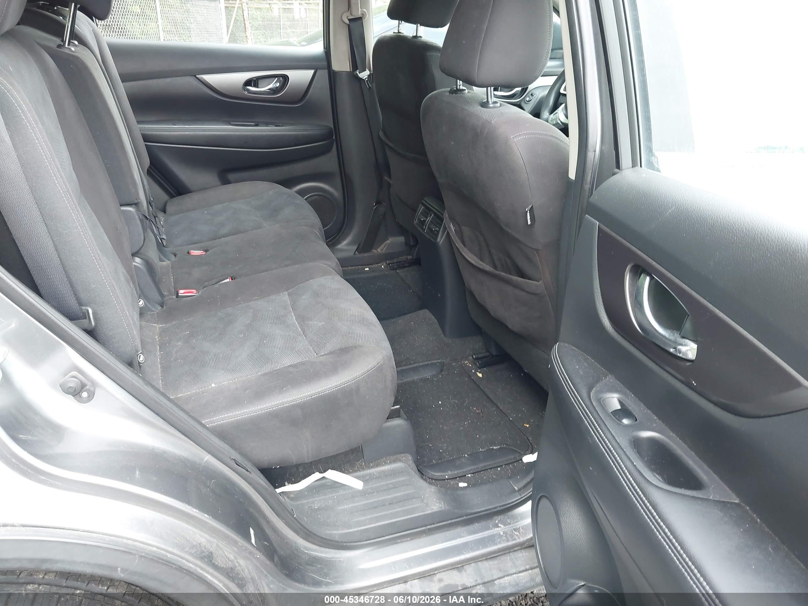 2015 Nissan Rogue S Gray vin: KNMAT2MV8FP590865