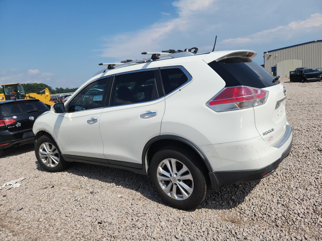 2016 Nissan Rogue Sv White vin: KNMAT2MV8GP601266