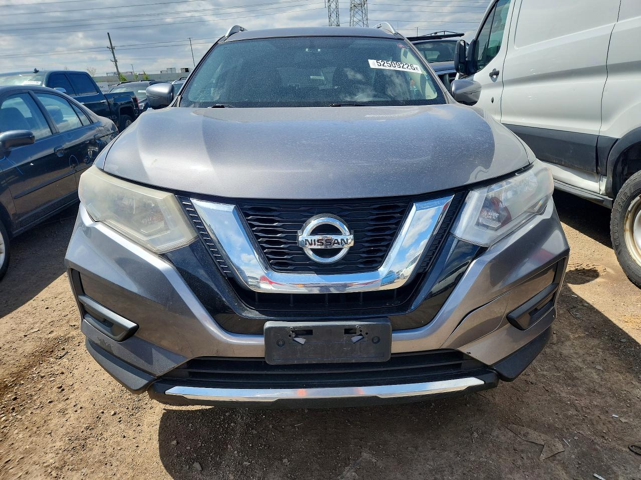 2017 Nissan Rogue Sv Gray vin: KNMAT2MV8HP542253