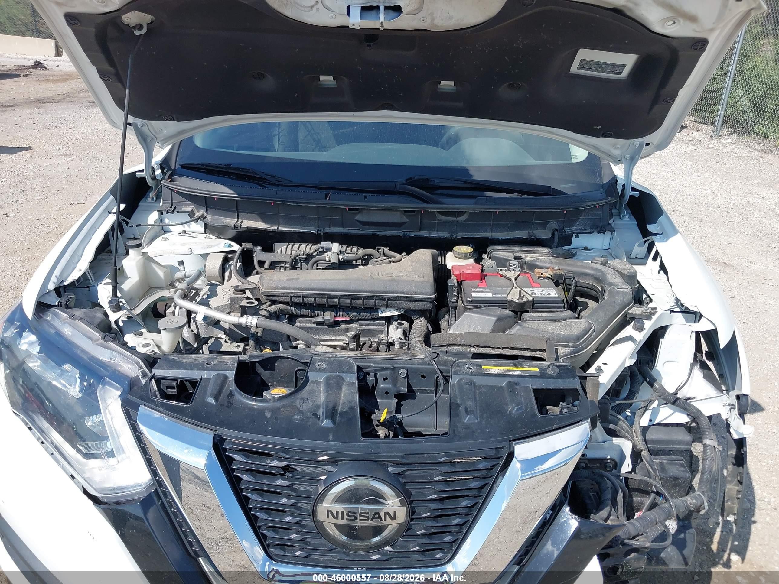 2019 Nissan Rogue Sv White vin: KNMAT2MV8KP543247