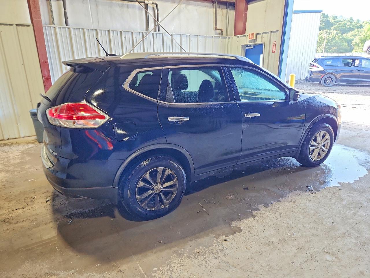2015 Nissan Rogue Sv Черный vin: KNMAT2MV9FP508240