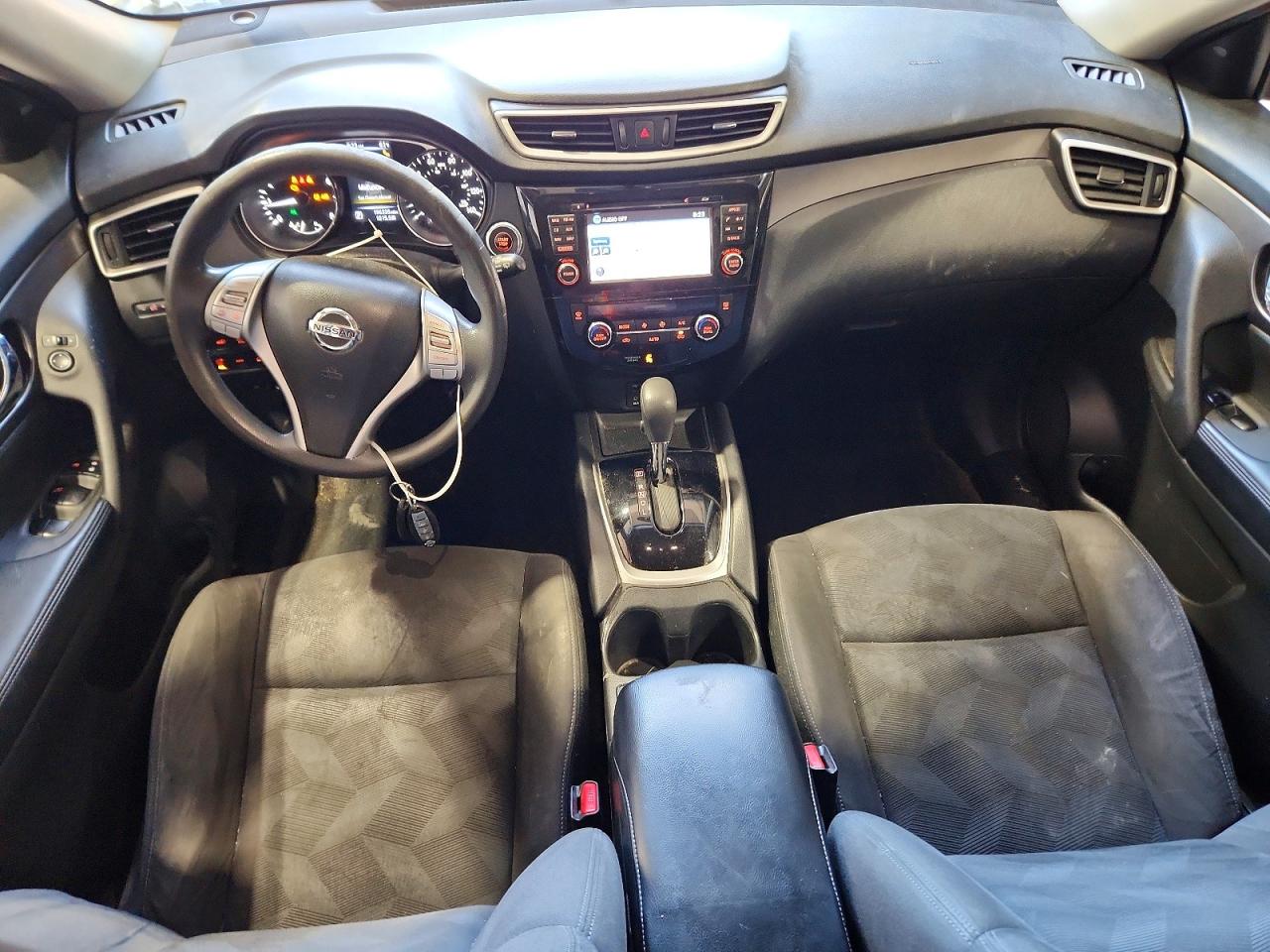 2015 Nissan Rogue Sv Черный vin: KNMAT2MV9FP508240