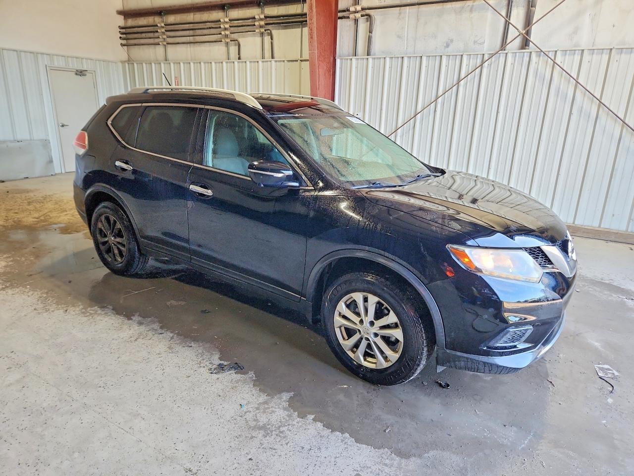 2015 Nissan Rogue Sv Черный vin: KNMAT2MV9FP508240
