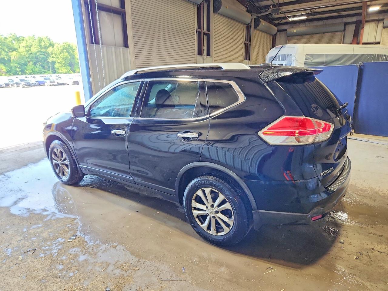 2015 Nissan Rogue Sv Черный vin: KNMAT2MV9FP508240