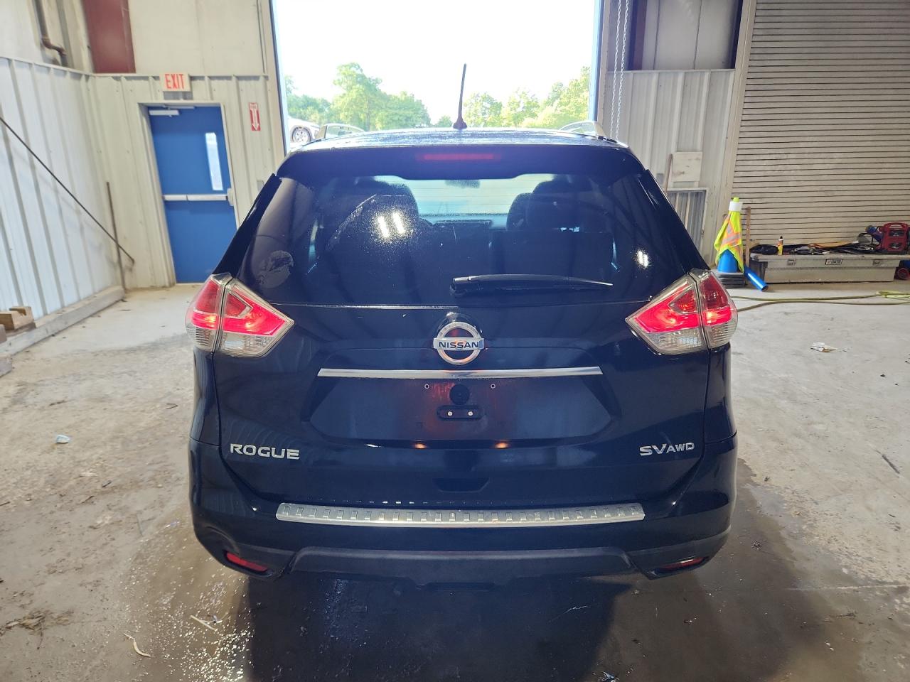 2015 Nissan Rogue Sv Черный vin: KNMAT2MV9FP508240 Damage: Lift Gate, Dent(S) W/No Paint Dmg, < 1/8 Inch
