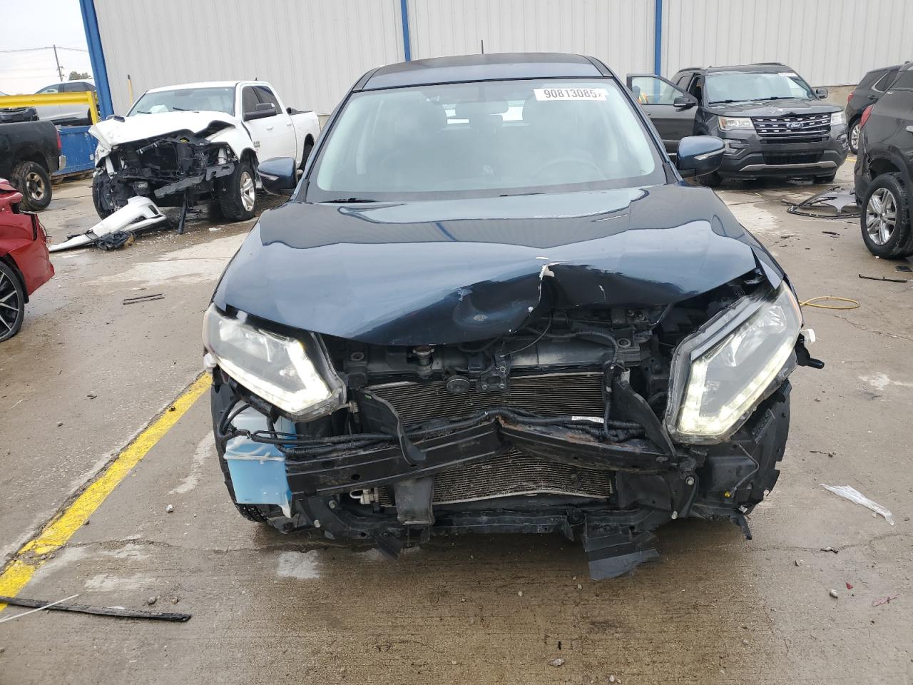 2015 Nissan Rogue S Blue vin: KNMAT2MV9FP512823