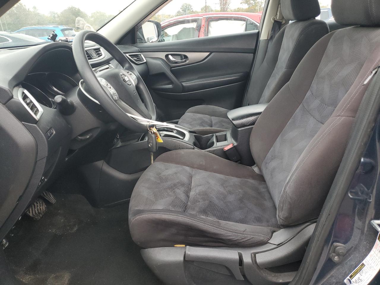 2015 Nissan Rogue S Blue vin: KNMAT2MV9FP512823