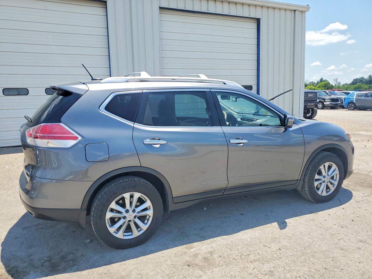 2015 Nissan Rogue Sv Gray vin: KNMAT2MV9FP520758