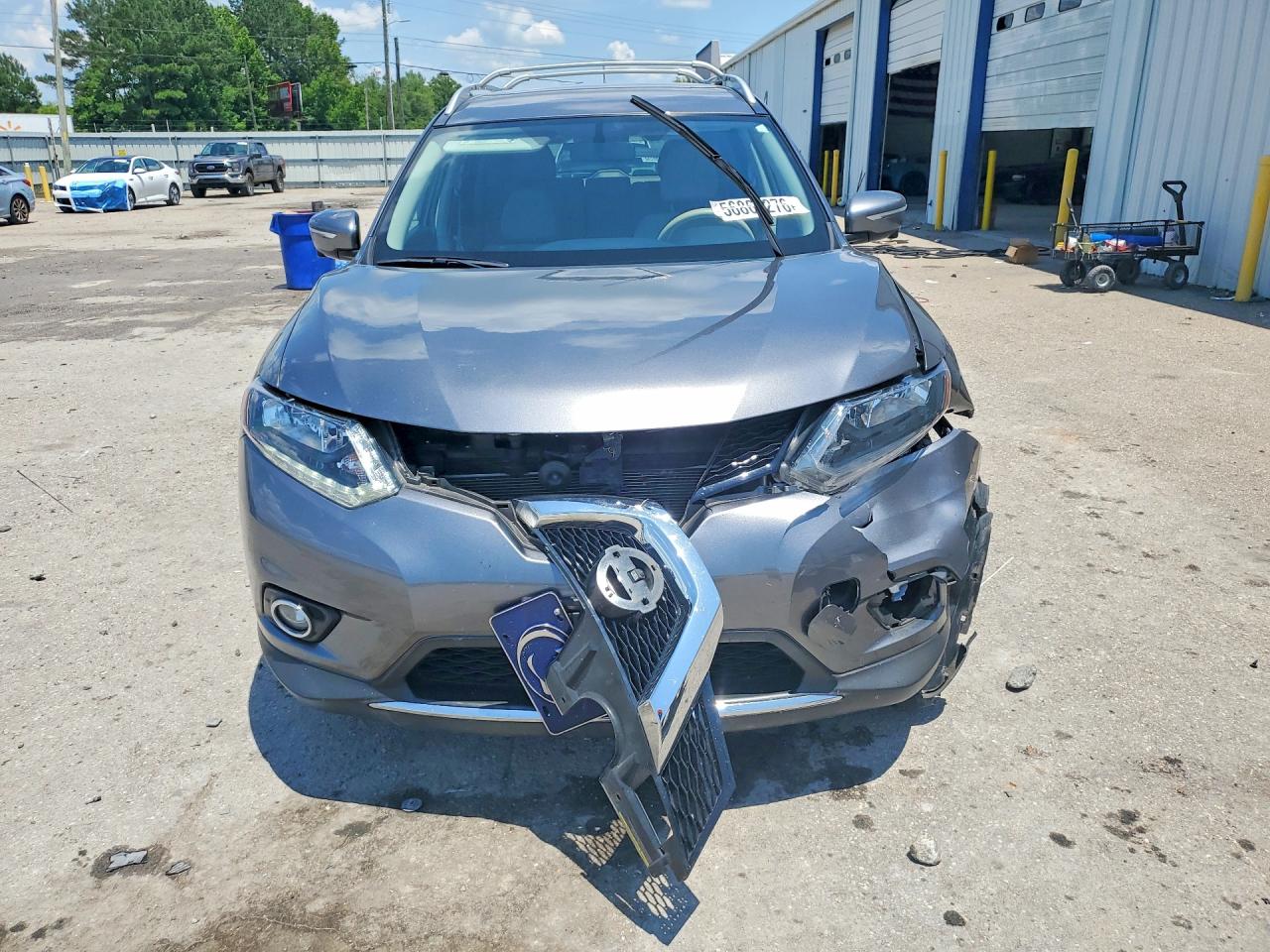 2015 Nissan Rogue Sv Gray vin: KNMAT2MV9FP520758