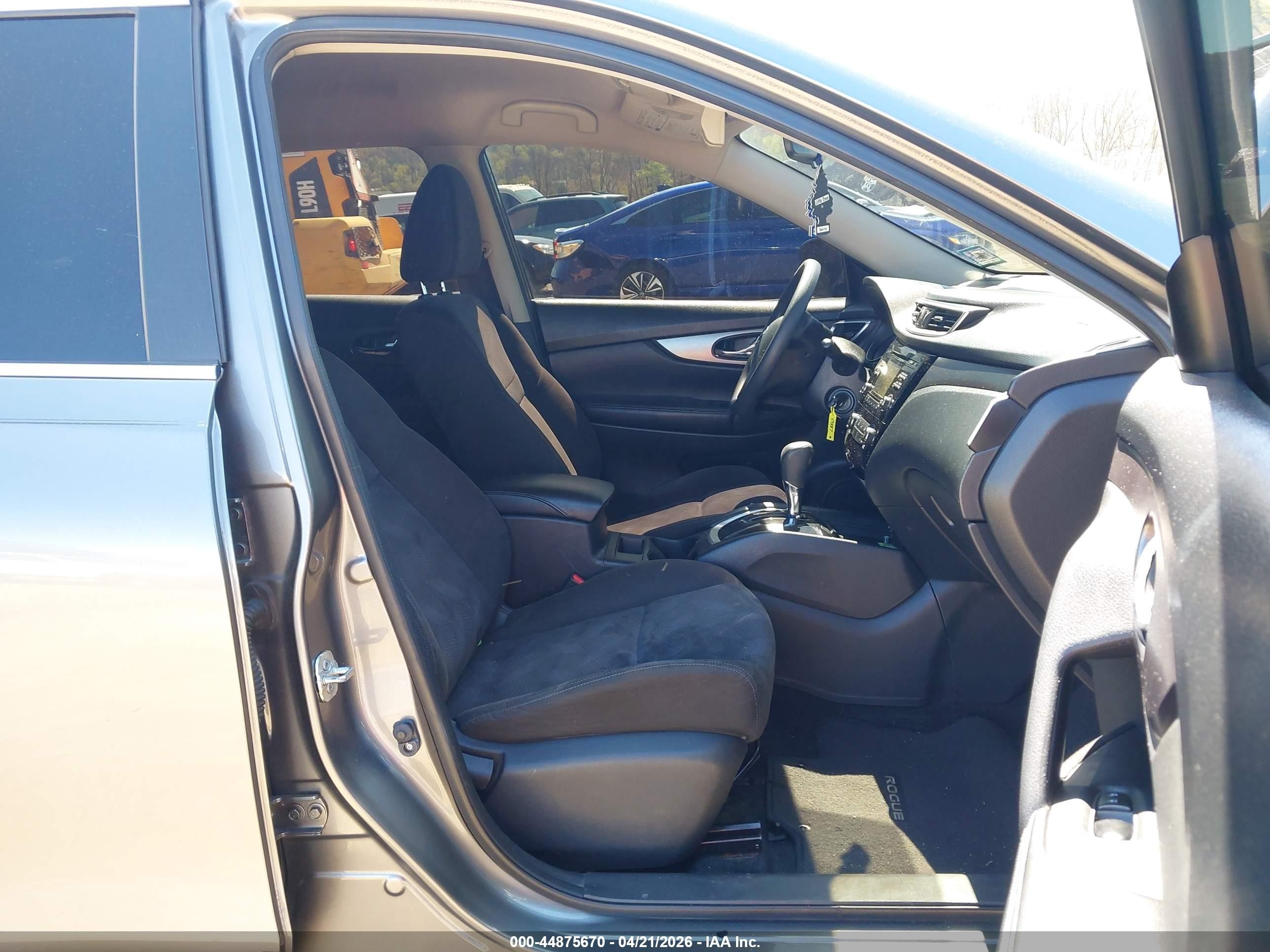 2015 Nissan Rogue S Gray vin: KNMAT2MV9FP528505