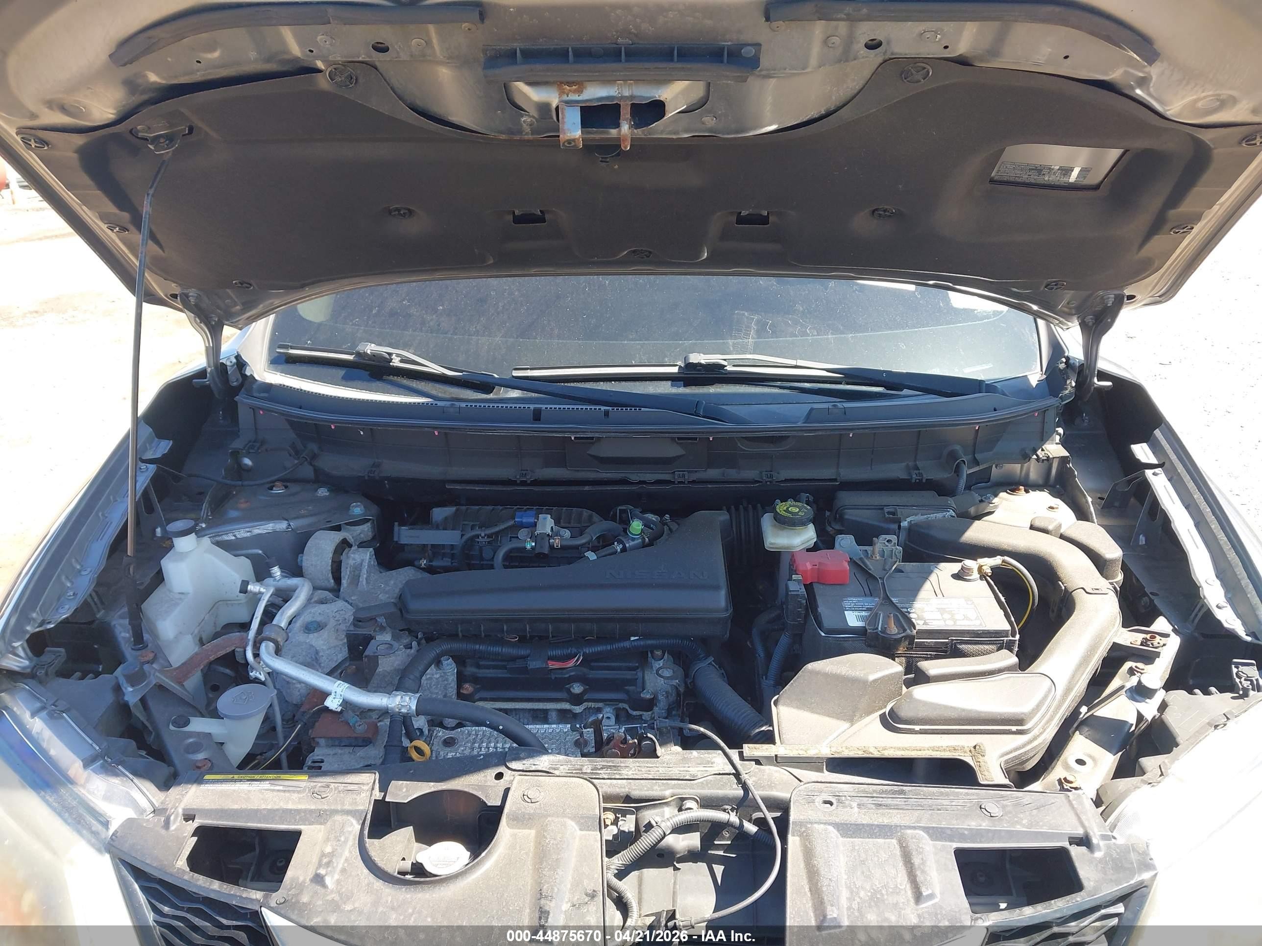 2015 Nissan Rogue S Gray vin: KNMAT2MV9FP528505