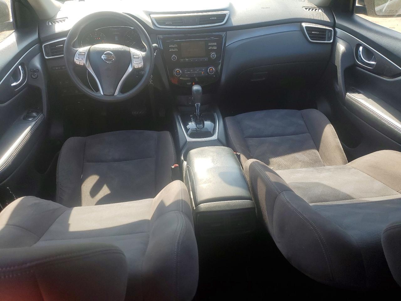 2015 Nissan Rogue S Black vin: KNMAT2MV9FP528553