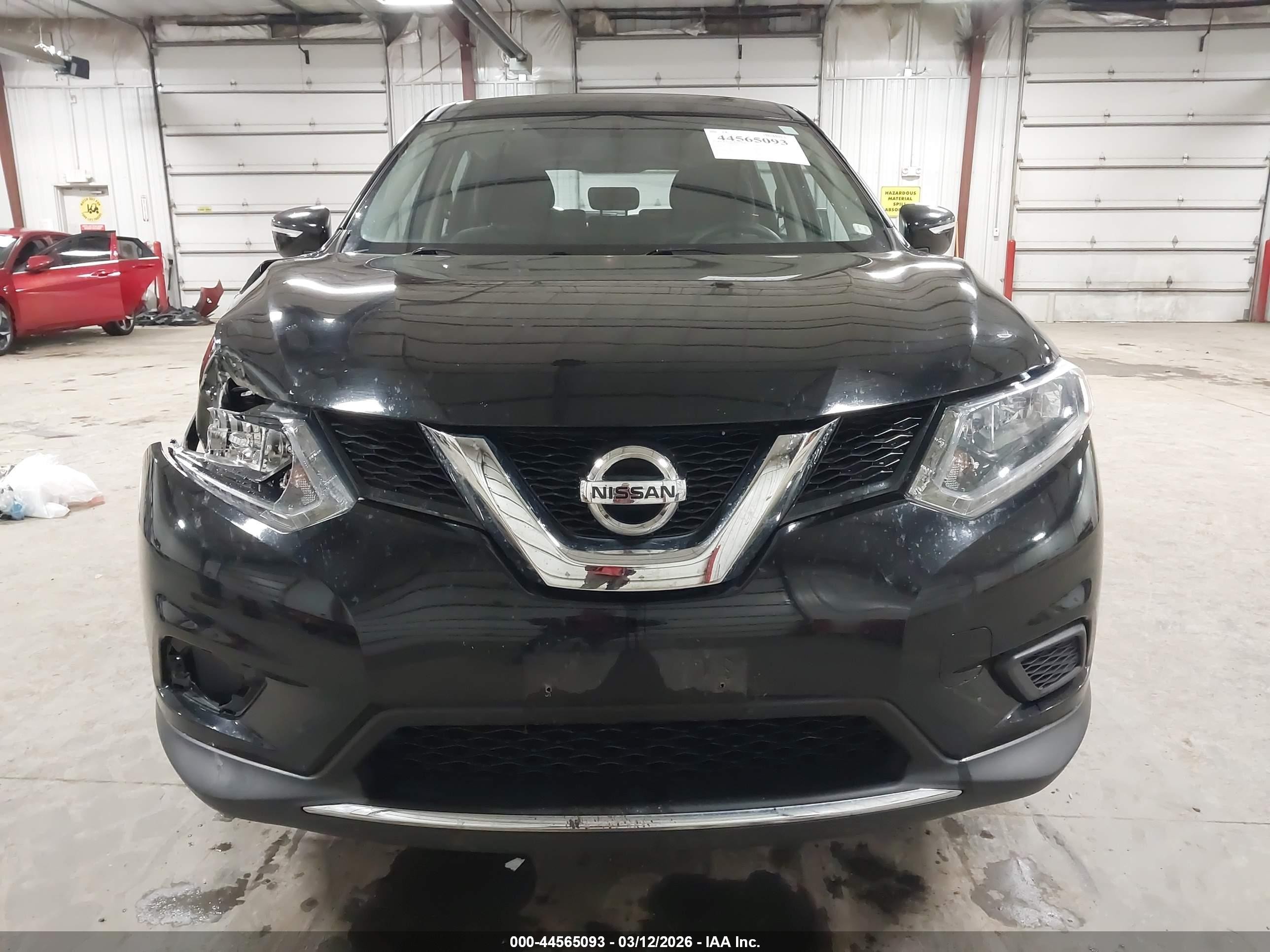 2015 Nissan Rogue S Black vin: KNMAT2MV9FP528732