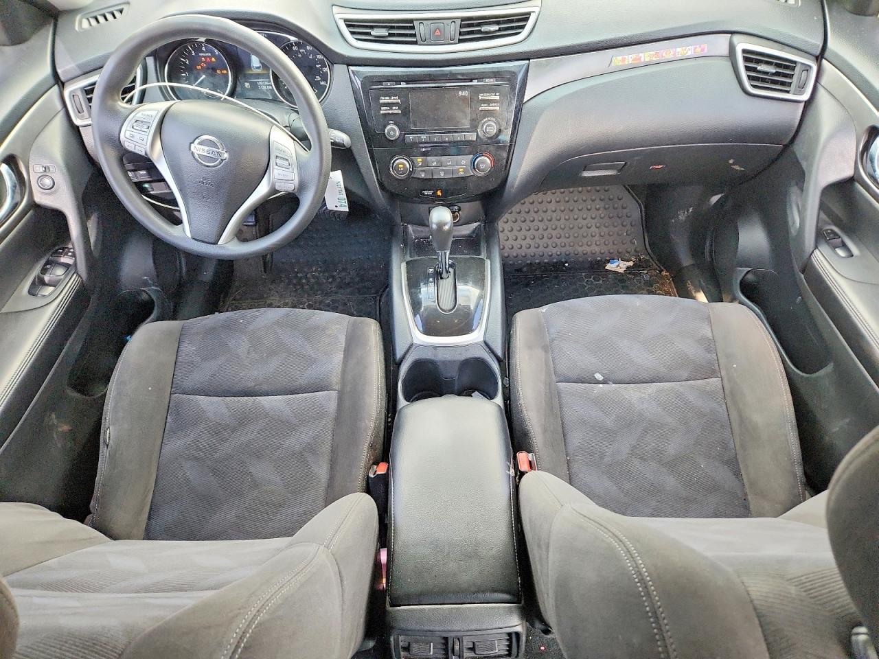 2015 Nissan Rogue S Black vin: KNMAT2MV9FP528794