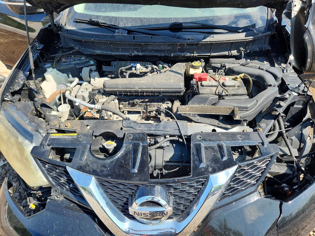 2015 Nissan Rogue S Black vin: KNMAT2MV9FP538273