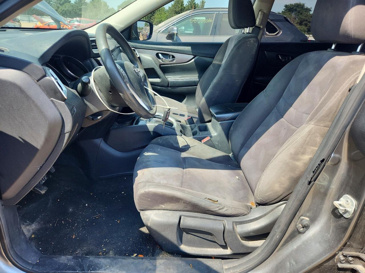 2015 Nissan Rogue S Gray vin: KNMAT2MV9FP538712