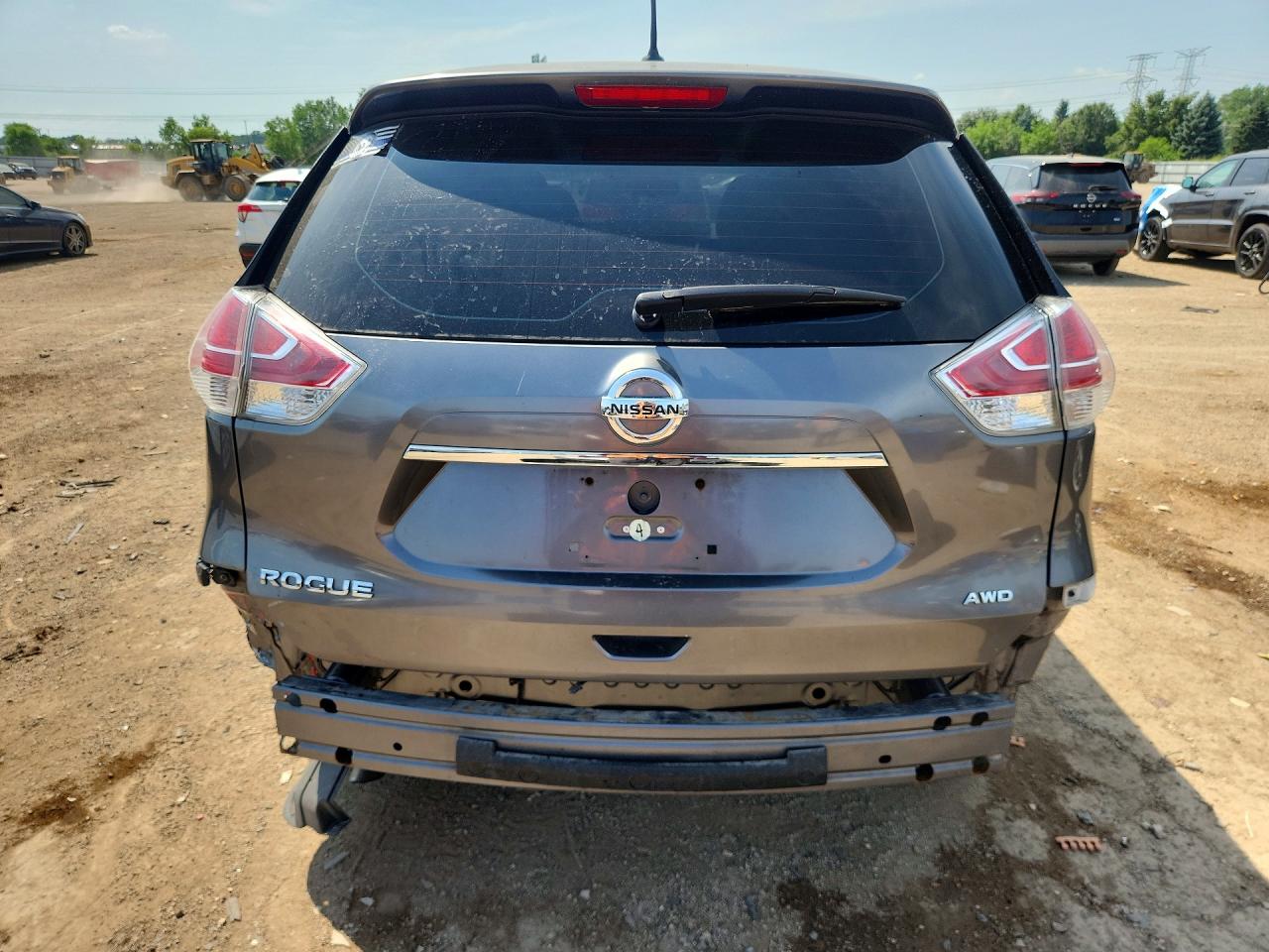 2015 Nissan Rogue S Gray vin: KNMAT2MV9FP538712
