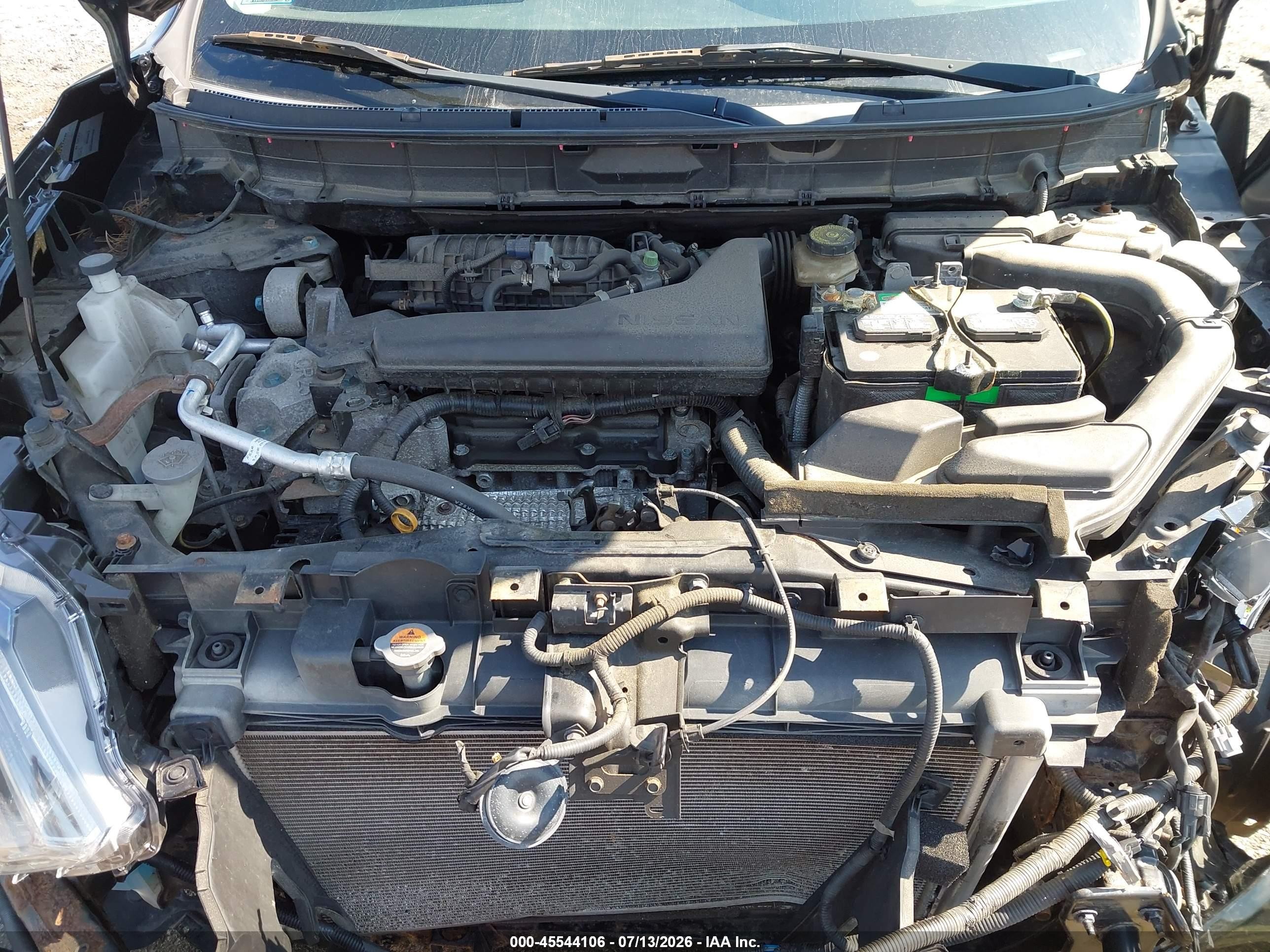2015 Nissan Rogue S Черный vin: KNMAT2MV9FP542081