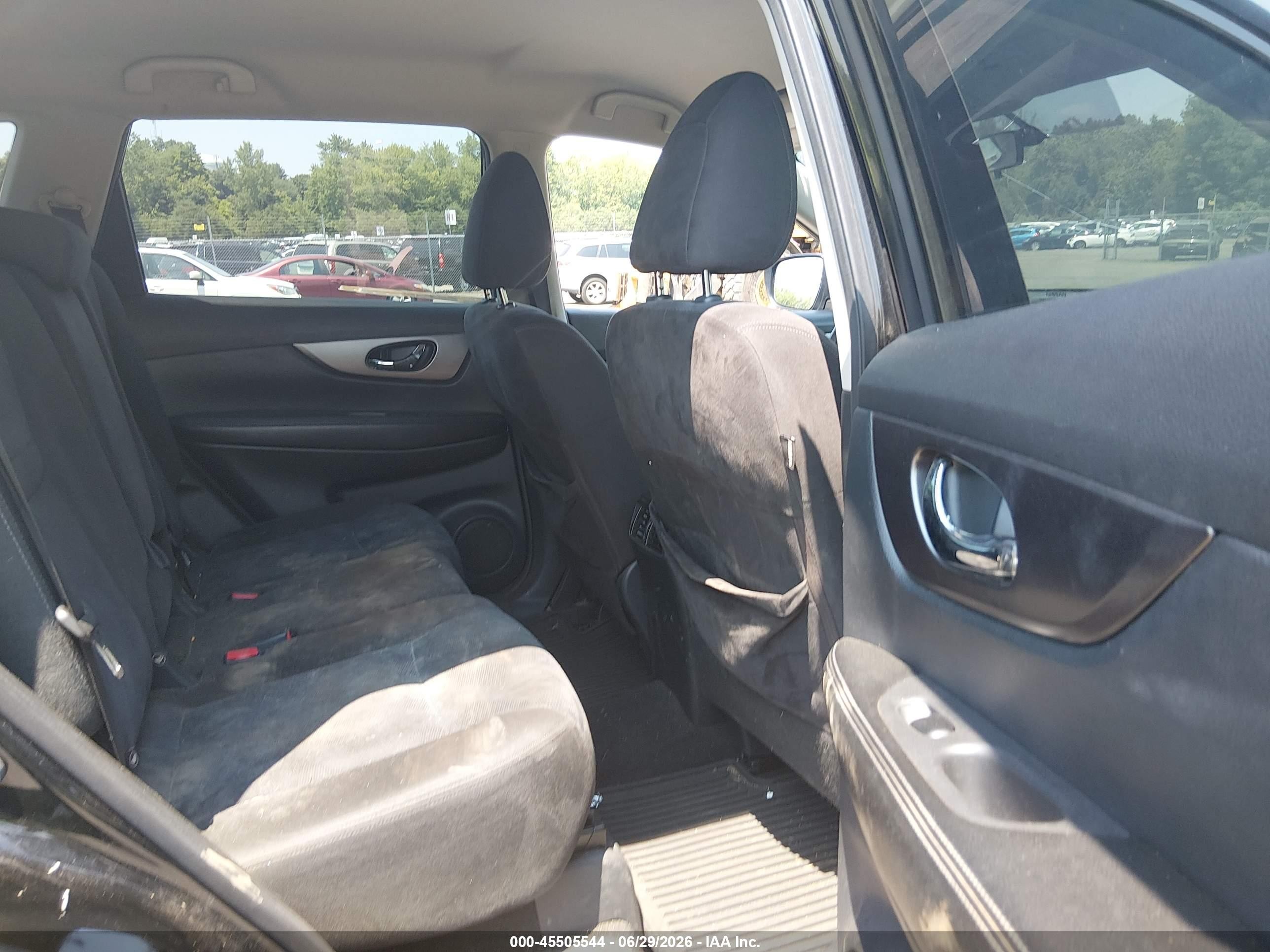 2015 Nissan Rogue S Black vin: KNMAT2MV9FP544297