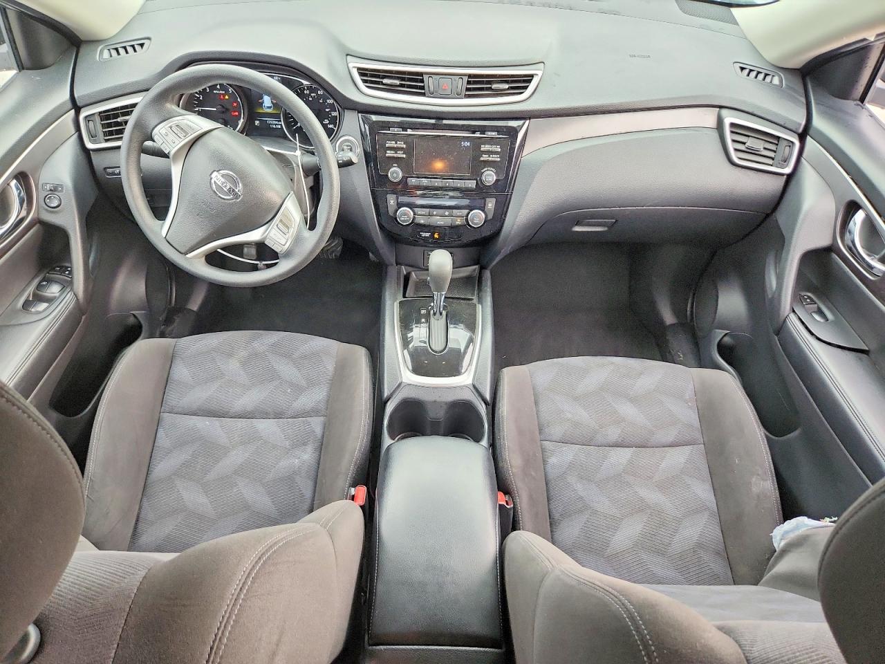 2015 Nissan Rogue Sv Silver vin: KNMAT2MV9FP555428