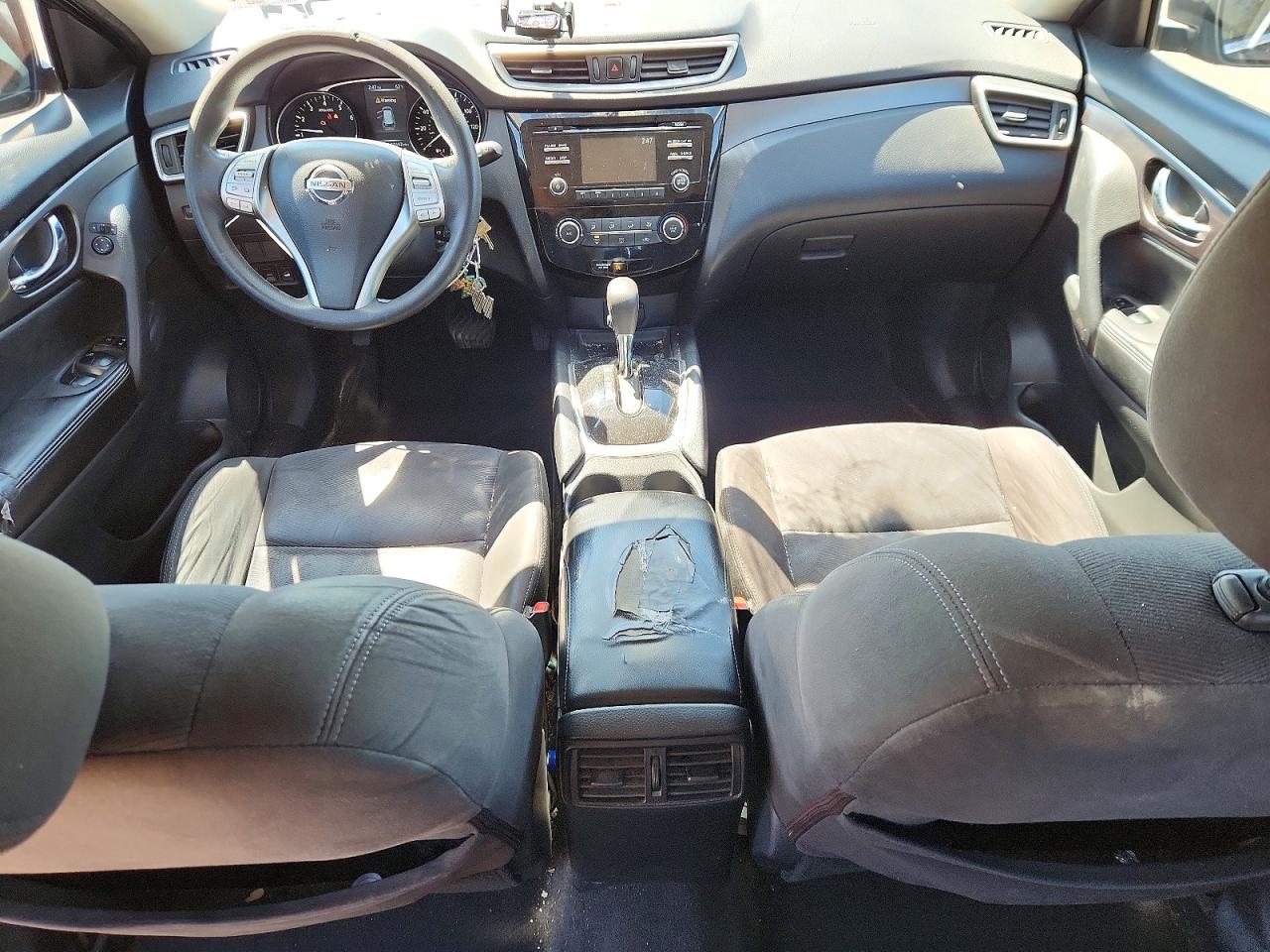 2015 Nissan Rogue S Black vin: KNMAT2MV9FP561651